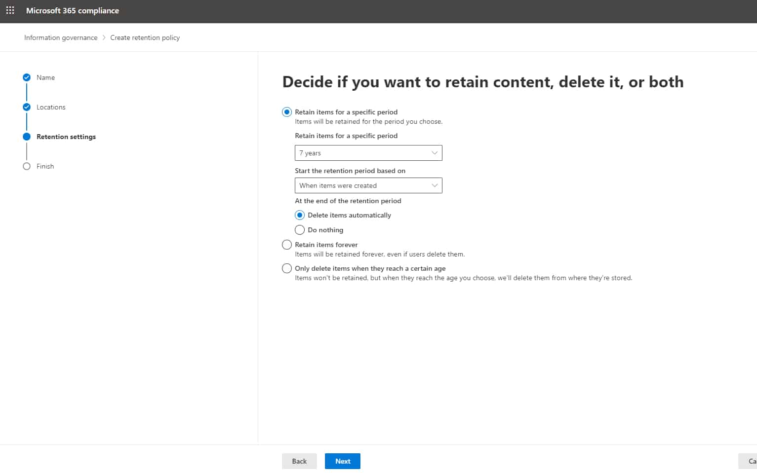 SharePoint Retention Policy
