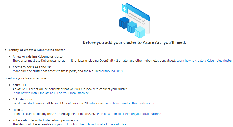 Azure Arc-enabled Kubernetes requirements