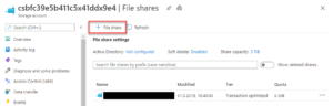 Azure Files fileshare