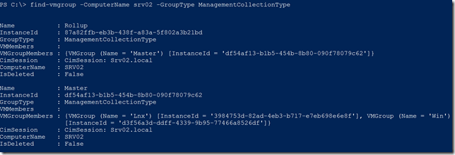 Finding specific VM Group types with PowerShell