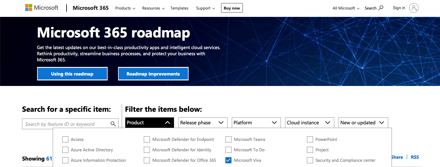 Microsoft Viva Roadmap