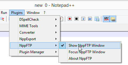 NPP FTP Window Selector