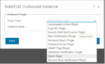 Outbound Plugins vROPs