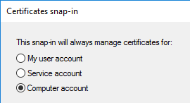 Computer Account Choice