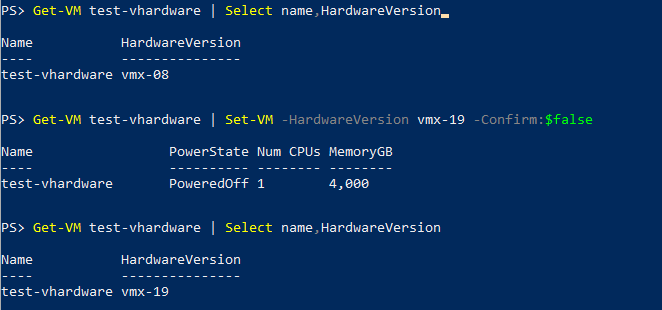 Use the new ‘HardwareVersion’ property and parameter as ‘Version’ is deprecated